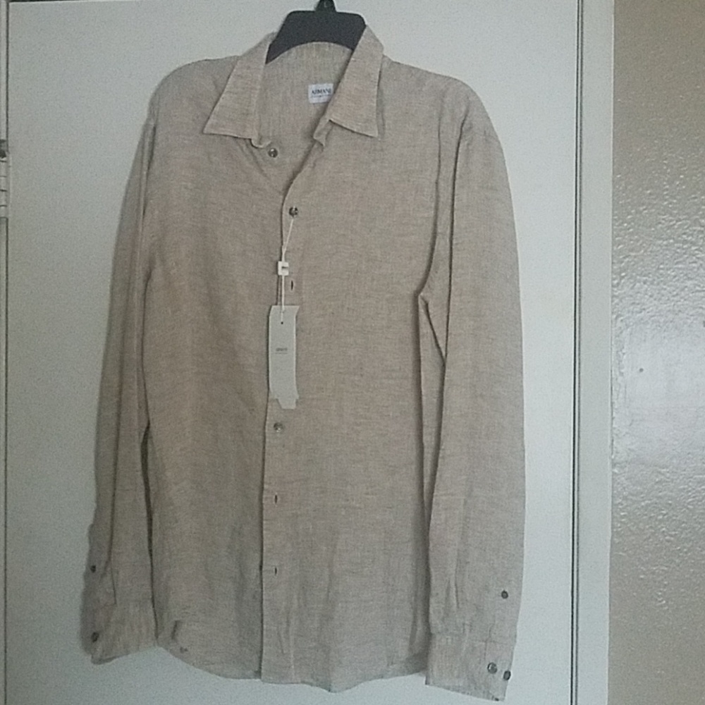 Brand new never worn Armani button up large shirt